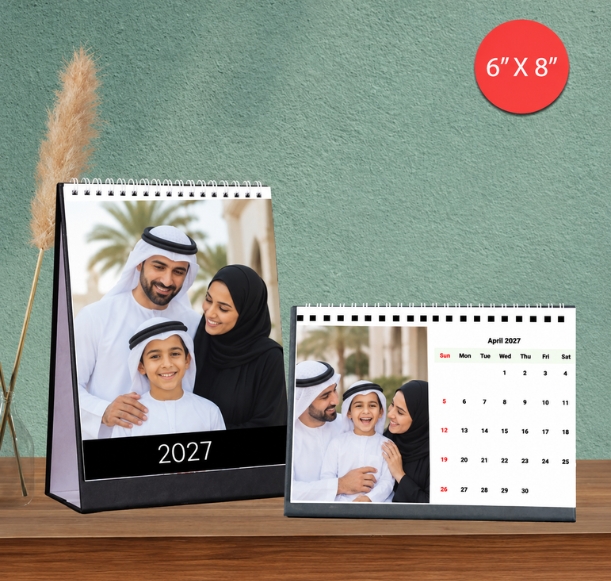 Custom table calendar printing services in UAE for schools, businesses, corporates, and NGOs (2027)