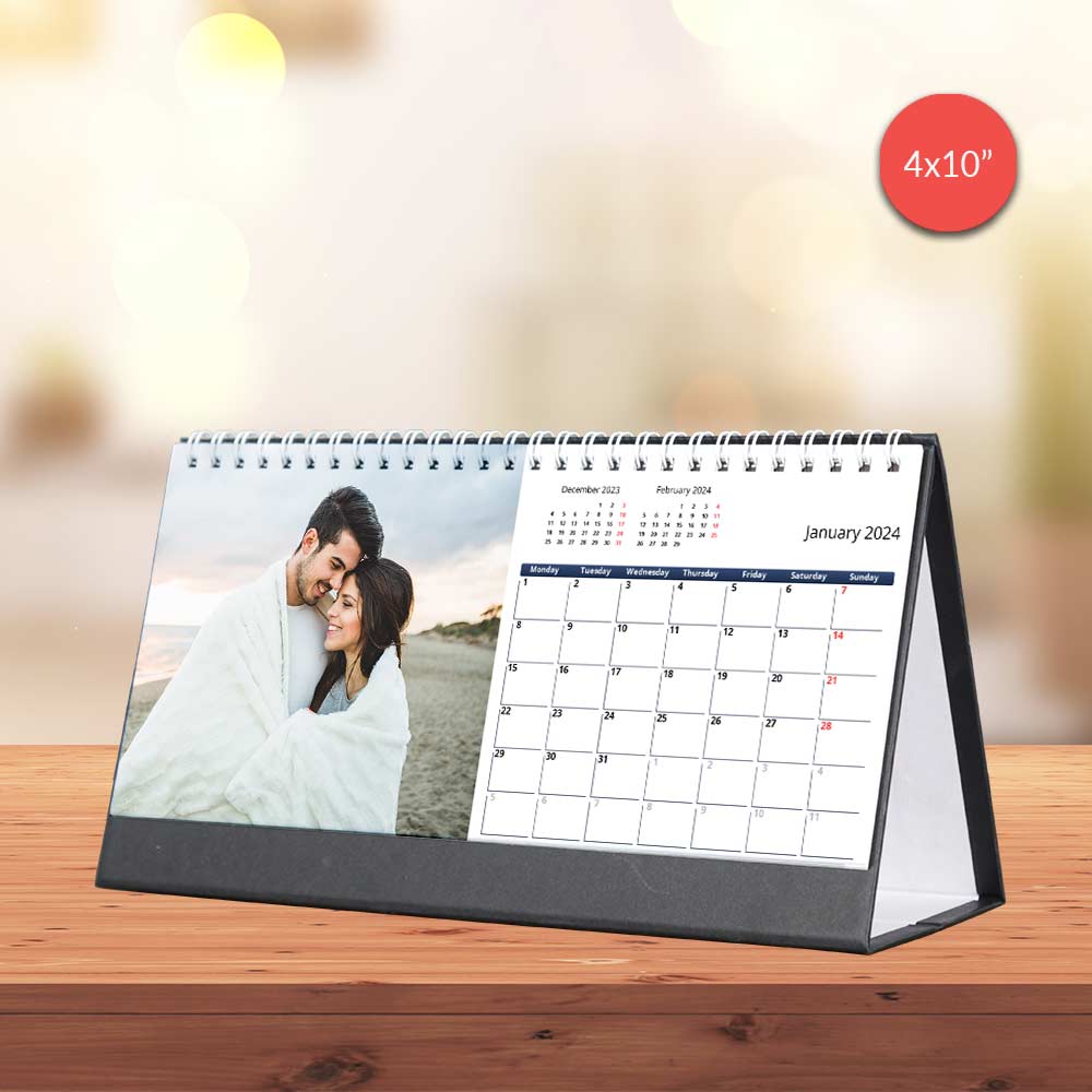 Mom and baby boy personalised desk calendar in Dubai