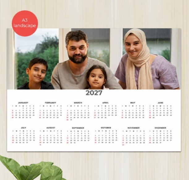  Family Poster Calendar