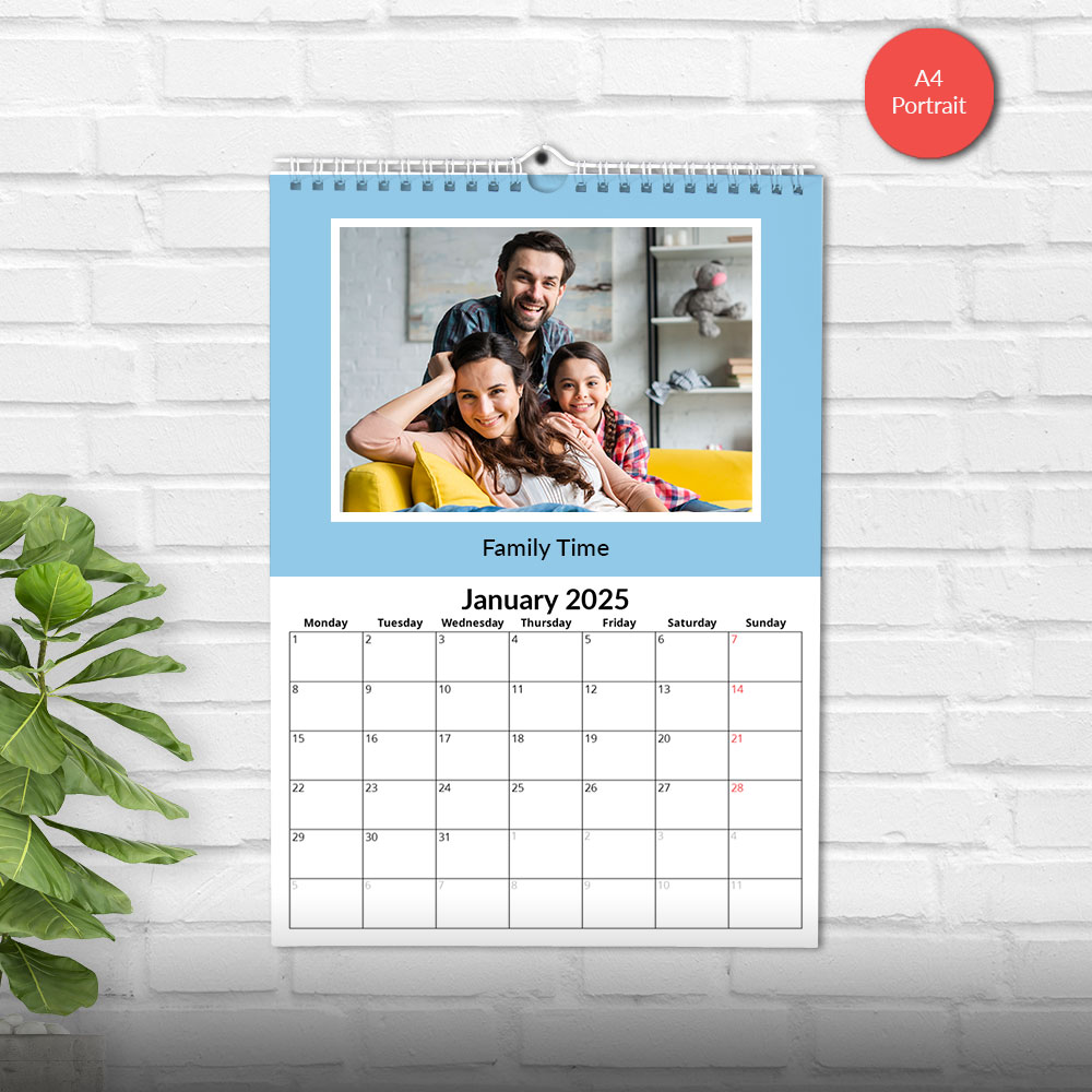 Couple personalized wall calendar in 2025