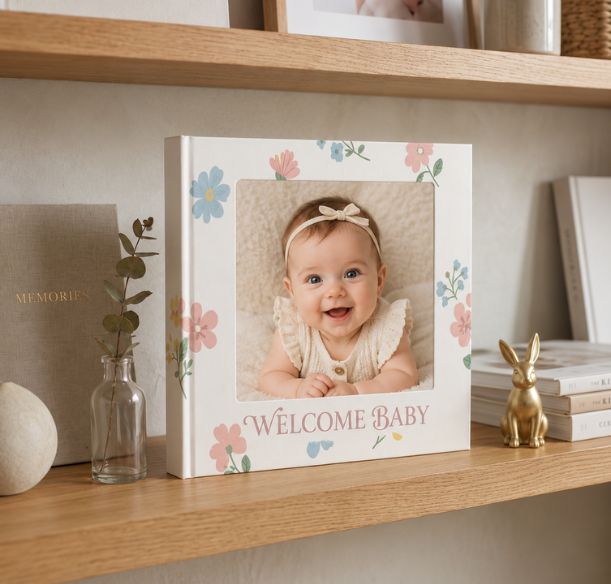 Premium photo book with custom image wrap, perfect for family memories and gift ideas in Dubai.